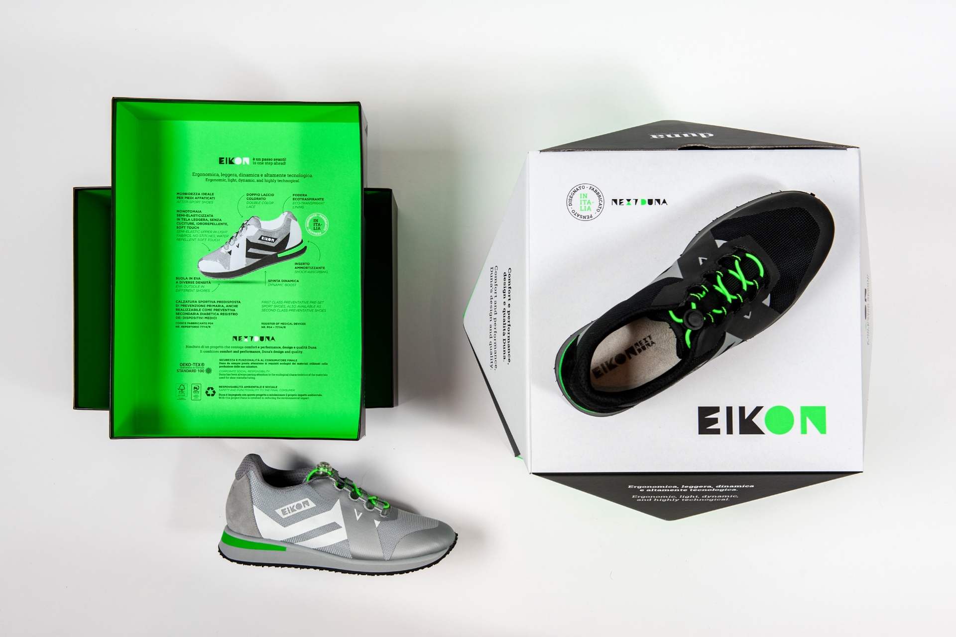 Eikon shoes packging adv 3d